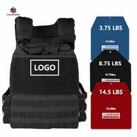 Gilet lesté personnalisé avec logo, 10 couleurs, porte-plaques réglable pour fitness, gym, entraînement corporel, entraînement musculaire