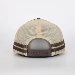 Oem באיכות גבוהה עיצוב קלאסי לוגו 5 רשת gorras הסיטונאי מותאם אישית צי כותנה כחול כהה