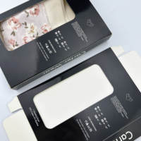 Boîte en papier pliable recyclable personnalisée avec fenêtre pour l'emballage et la présentation en magasin de sous-vêtements pour hommes