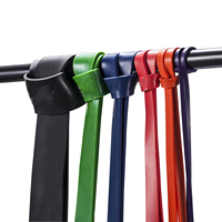 Set de Bandas de Resistencia Personalizadas para Fitness, Bandas Elásticas de Goma para Dominadas en Colores Rojo y Negro