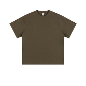 เสื้อยืดคอกลมแขนสั้นผ้าฝ้าย 100% พิมพ์ลายถักแบบเรียบสำหรับผู้ชาย รุ่น TKAN600D รับสกรีนโลโก้ตามสั่ง - Product Image 2