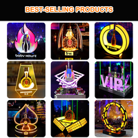 Présentoir Lumineux LED en Acrylique Rechargeable pour Bouteilles de Vin, Bière et Liqueurs – Idéal pour Bars, Hôtels, KTV