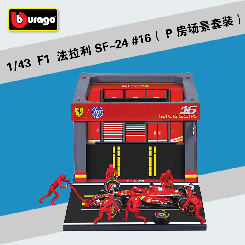 F1 2024 ferr-ari sf-24 p salle scène set no.16 leclerc