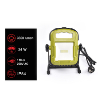 Vente en gros 24W LED Projecteur de travail portable AC Plug-in 3300 Lumen Power Bank pour réparation de voiture Camping travail éclairage de chantier