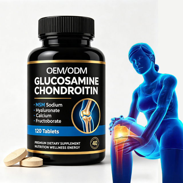 OEM/ODM Glucosamine Chondroitin Joint & Bone Support Tablet Complex Formula Improve Joint Flexibility & Prevent Brittle Bone