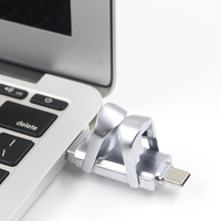 High Quality New USSD USB 3.0 256GB-1TB Silver Metal Flash Drive Encryption USB Type-C Interface Portable 1-Year Warranty