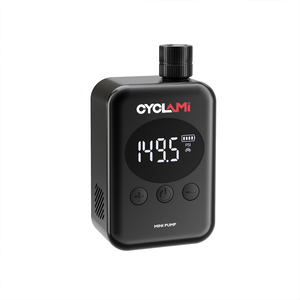 CYCLAMI Pompe à air électrique portable personnalisée 150 PSI pour <span class=keywords><strong>vélo</strong></span>, mini manomètre numérique LCD, adaptateur de <span class=keywords><strong>valve</strong></span> Type-C haute performance - Product Image 4