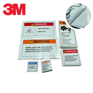 Etiqueta de Identificación Personalizada 3M Scotchcal 2008 con Certificación UL, Película de Vinilo para Paneles Eléctricos, Etiqueta de Seguridad - Product Image 1