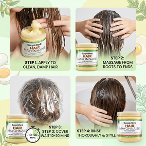 La Mejor Crema Hidratante Nutritiva Orgánica de África, Tratamiento Acondicionador Profundo para Cabello Rizado, Crespo, Encrespado, Seco y Natural - Product Image 5