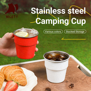 Vaso <span class=keywords><strong>de</strong></span> Acero Inoxidable para Camping, 300 ml, 10 oz, Ligero y Portátil, para Senderismo y Picnic - Product Image 2