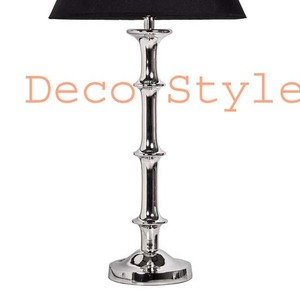 Portman Nickel <b>Lamp</b> <b>Base</b> Silver nickel metal <b>lamp</b> <b>base</b> metal Bamboo Nickel <b>Lamp</b> <b>Base</b> - Product Image 2