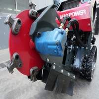 Broyeur de souches à essence de 27 ch, utilisé pour les terrains inégaux, très portable, machine à déchiqueter les souches