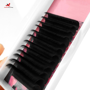 HQ Mixed Proc Discount Plateaux de cils individuels en gros, Extensions de cils en soie volume noir mat foncé, Fournitures pour extensions de cils - Product Image 1