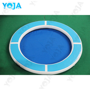 Plateforme flottante gonflable en PVC durable pour parc aquatique, île flottante robuste pour rivière, radeau de lac, hamac aquatique 8'x8', capacité de 100 à 500 kg - Product Image 5