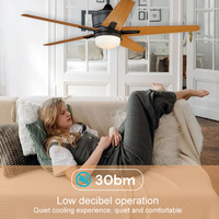 Lampes décoratives modernes pour la maison, ventilateur de plafond Bldc, moteur Led Dc, ventilateur de plafond avec lumière Led