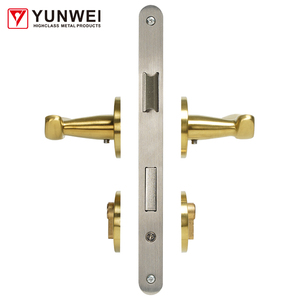 Poignée de porte intérieure dorée pour la <span class=keywords><strong>maison</strong></span> avec <span class=keywords><strong>kit</strong></span> de verrouillage Poignée de porte de chambre à coucher <span class=keywords><strong>en</strong></span> acier inoxydable doré pour la <span class=keywords><strong>maison</strong></span> - Product Image 2
