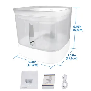 Pet Fontana di Acqua per i gatti Bere bene 2.5L Gatto fontana di acqua con pompa e Indicatore LED Intelligente Pet Ciotola di Acqua