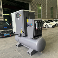 Compresseur d'air industriel à vis 4-en-1 haute efficacité 15 kW 125 psi 16 bars pour machine de découpe laser à fibre