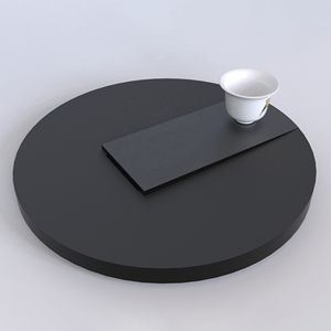 Stone Tea Tray Household Modern Minimalist Natural Stone Tea Sea Set Accessories Black Gold Stone Tea Tray Lettering - Product Image 1