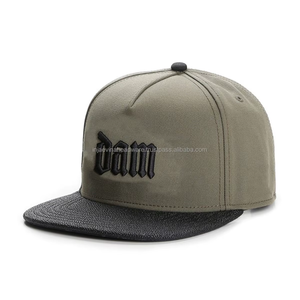 Original Factory Embroidery American Style logo Classic Good Quality Hats Custom Trendy <b>Flat</b>-brim <b>Flat</b> Top <b>Cap</b> for <b>Men</b> - Product Image 2