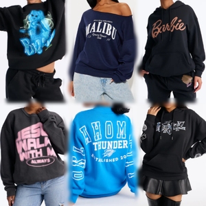 เสื้อสเวตเชิ้ตผู้หญิงถักนิตติ้งสไตล์ลำลองสำหรับฤดูใบไม้ร่วง ผลิตจากโพลีเอสเตอร์/คอตตอน ทรงหลวม ใส่สบาย อุ่น นุ่ม สีพื้น ขายส่งแบบคละสี - Product Image 1