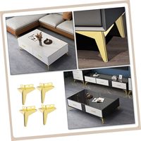 Pieds de support pour meubles, pieds de meuble et de canapé pour une stabilité accrue, laminés à froid pour lits, chaises et tables, finition