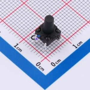 SMG-13-H100A1 Tactile Switch Through hole Component (THT)-4P,6.2x6.2mm Switch Single Pole Single Throw Round Button 2.5N 6.15mm - Product Image 1