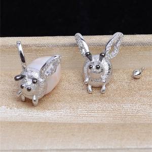 Accesorio de Plata S925 con Perla Pasante y Colgante de Abeja, Colgante de Avispa Barroco de Forma Especial 5520, Soporte para DIY, Pendientes de Moda - Product Image 1