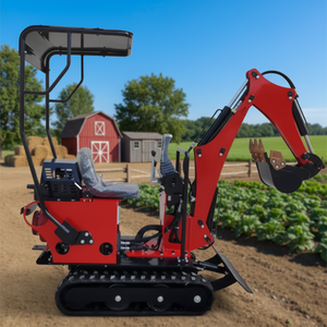 <span class=keywords><strong>Mini</strong></span>-excavatrice sur chenilles de 1 tonne de haute qualité et à prix abordable avec accessoires pour utilisation forestière, design compact, garantie d'un an - Product Image 4