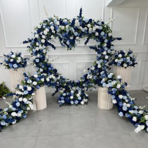 Arche en forme de cœur décorative avec support pour événements de <span class=keywords><strong>mariage</strong></span>, activités de fête, fond mural floral artificiel - Product Image 4