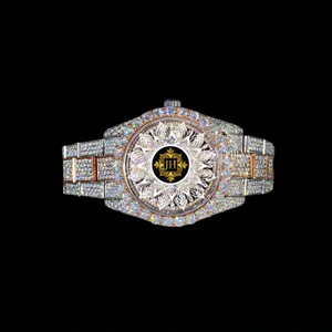 Fully Iced Branded RLX Quartz Watch Alloy 20mm Band Moissanite Diamond Hip-Hop Jewelry Engagement Party Wedding Anniversary Gift - Product Image 1