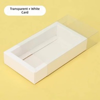 Boîte cadeau en papier kraft de haute qualité avec tiroir coulissant, matériaux recyclés, doublure en éponge et feuille d'or, entièrement transparente pour bougie
