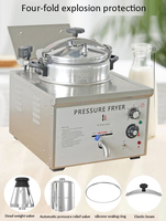 Friteuse à pression électrique avec filtre à huile Machine commerciale de haute qualité pour poulet de restaurant