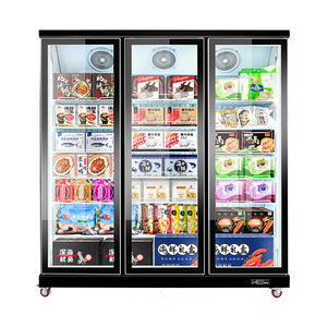 סופרמרקט ציוד בשר תצוגה זקוף זכוכית דלת chiller מקפיא - Product Image 2