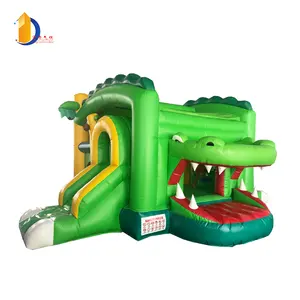 बच्चों के लिए मगरमच्छ inflatable बाउंसर कॉम्बो inflatable कूद महल