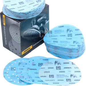 Dischi <span class=keywords><strong>Abrasivi</strong></span> Premium in Ceramica <span class=keywords><strong>Mirka</strong></span> Galaxy Multifit 6 Pollici (150mm) Floccati Porosi per Carteggiatura Auto - Product Image 2