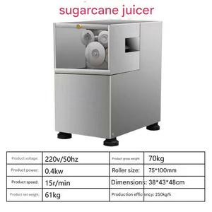 <span class=keywords><strong>Extracteur</strong></span> <span class=keywords><strong>de</strong></span> <span class=keywords><strong>jus</strong></span> <span class=keywords><strong>de</strong></span> canne à sucre en acier inoxydable VK 220V Faible niveau <span class=keywords><strong>de</strong></span> bruit avec 1 an <span class=keywords><strong>de</strong></span> garantie Moteur principal pour le traitement des fruits - Product Image 4