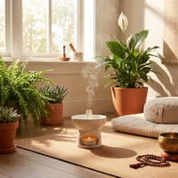 Brûleur d'encens en céramique blanche fait main de haute qualité, chauffe-cire pour bougies, lampe à huile d'aromathérapie avec design ajouré