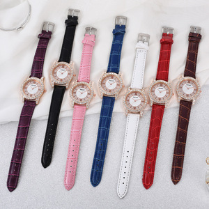 Montre à quartz Amadi Summer New Product Belt Roman Literal Full Diamond Luxury Women's Atmosphere Versatile Watch+Bracelet - Product Image 3