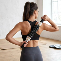 Rouleau de massage portable à micro-vibrations pour amincissement corporel, soulagement des douleurs musculaires et amélioration de la santé des pieds - Appareil de massage portatif