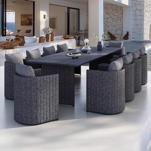 Aluminium Long <b>Table</b> Outdoor 12 Seat <b>Dining</b> Set Factory Customized Outdoor <b>Table</b> Set Aluminum Patio Seat <b>Dining</b> Set - Product Image 4