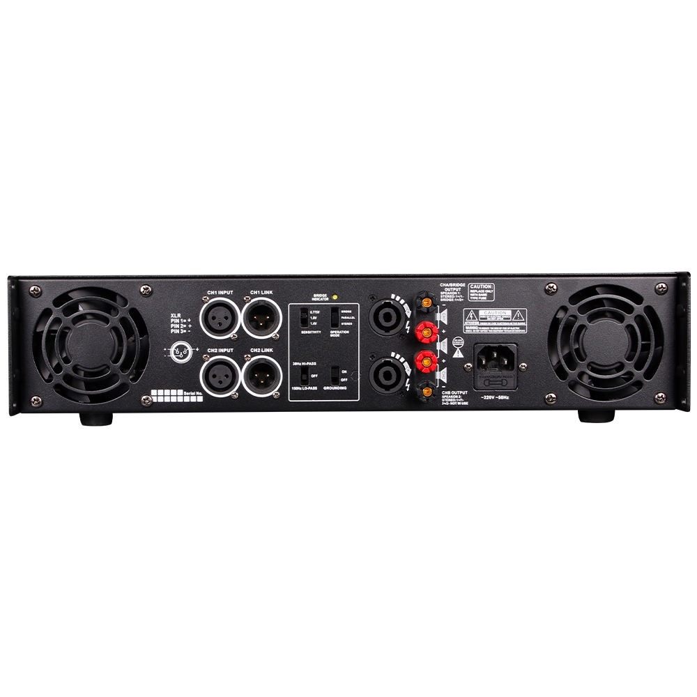 China CA9 Professional Power Amplifier - 600W*2 2U Audio Amp for