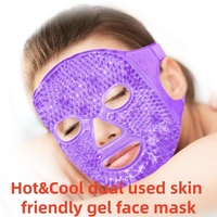 Masques de massage facial Bingyuan chauds et froids pour les cernes, les poches, les migraines, les maux de tête, les rougeurs dues au stress, refroidissement par glace