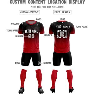 Shorts de football personnalisés avec nom et numéro, unisexe, adulte, col en V, sublimés, anti-transpiration, uniformes d'équipe, vêtements de football pour jeunes - Product Image 3