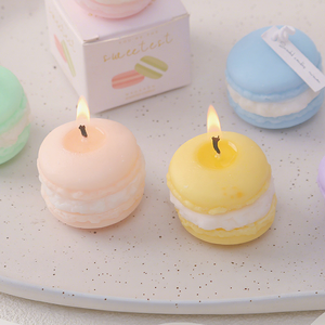 Candele Artigianali all'Ingrosso a Forma <span class=keywords><strong>di</strong></span> Macaron in Cera d'Api Senza Fiamma Profumate Aromatiche Candele Aromatizzate al Dessert Regalo <span class=keywords><strong>di</strong></span> Pasqua per la <span class=keywords><strong>Casa</strong></span> - Product Image 5