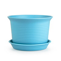 Pot de fleurs classique en résine durable pour intérieur/extérieur avec trou de drainage pour plantes bonsaï, succulentes, pothos, jardinage et décoration intérieure