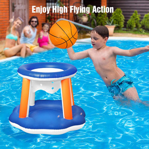 Filet de volley-ball aquatique gonflable 300x95cm en PVC, jouet de piscine pour s'amuser en extérieur avec un partenaire - Product Image 4