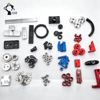 Kit de base de connexion en aluminium usiné CNC sur mesure, pièces de précision en aluminium anodisé noir, services d'usinage 5 axes