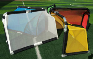 <span class=keywords><strong>ASTEK</strong></span>-Mini portería de fútbol plegable de aluminio portátil, redes coloridas, conjunto de portería de fútbol para niños - Product Image 4