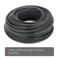 0,5/1/3/5/6/9 Meter Rot und Schwarz 4 mm2 Solarpanel-Verbindungs kabel PV-System Kabel Kein Stecker